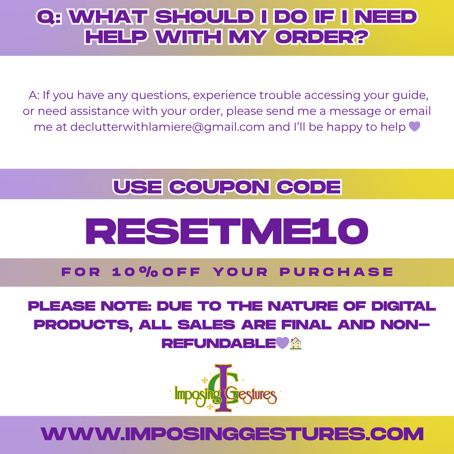 Lamiere's Home Reset Guide