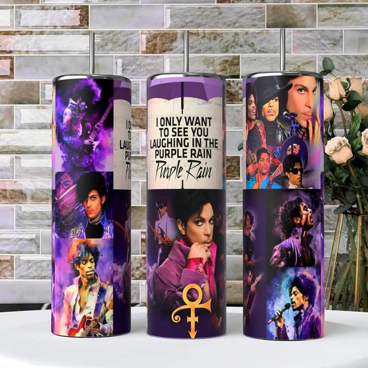 Purple Rain Prince Tribute Tumbler